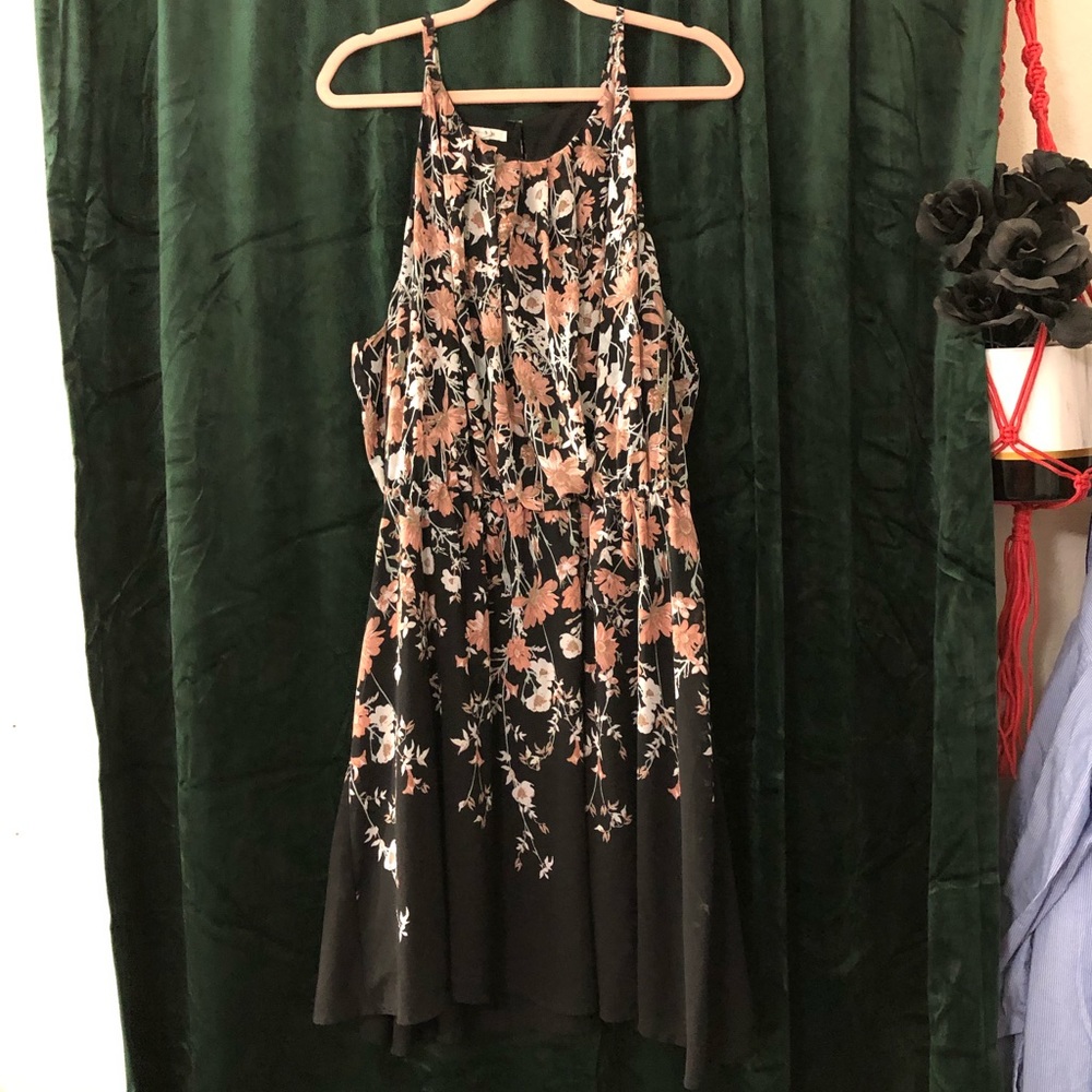 Floral halter dress
